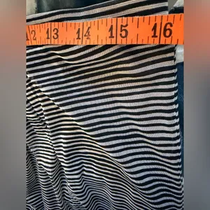 CYNTHIA ROWLEY Black White Stripe Strapless Jumpsuit thumbnail 7