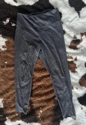 Old Navy High-Rise Gray Leggings ALTERED “Active Cozecore Go-Dry” thumbnail 1