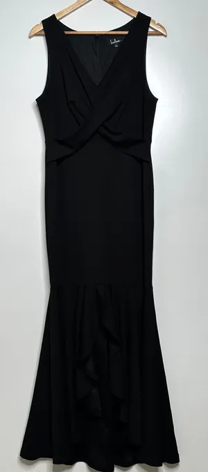 Lulus Black Noreen Sleeveless High-Low Maxi Dress Size Large thumbnail 3