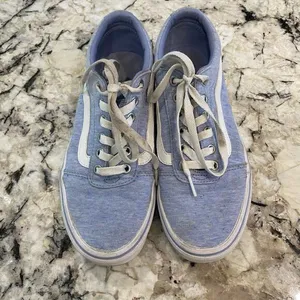 Vans Old Skool Blue Sneakers‎ Women’s size 8 thumbnail 3