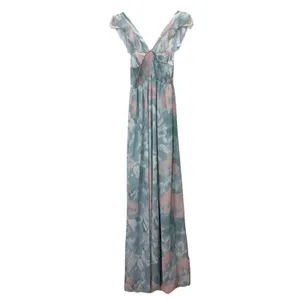 Show Me Your Mumu Reese Ruffle Sage I Do Floral June Maxi Dress SMALL thumbnail 8