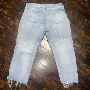 Kancan distressed acid wash wide leg 32 normcore jeans thumbnail 3