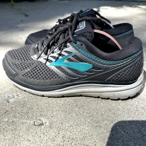 Brooks Addiction 13 Running Sneakers Shoes Lace Up Athletic Gray Blue 8 Wide thumbnail 4