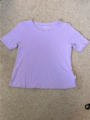 Orvis Classic Collection Lavender Pima Cotton Tee Soft Coastal Short‎ Sleeve S thumbnail 2
