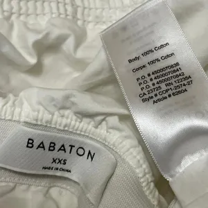 Aritzia Babaton White Strapless Bandeau Tiered Ruffle Peplum Blouse Top Size XXS thumbnail 4