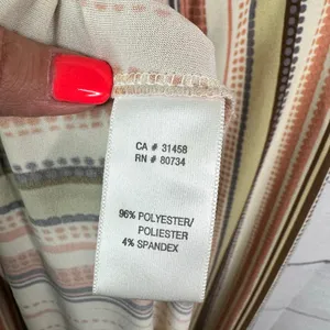 To The Max Striped Maxi Dress Womens Large Boho Y2K Beachy Resortwear Vacation thumbnail 6