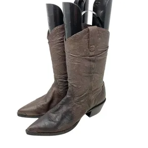 Durango Crush Brown Leather Slouch‎ Western Cowboy Boots Size 7.5 thumbnail 3
