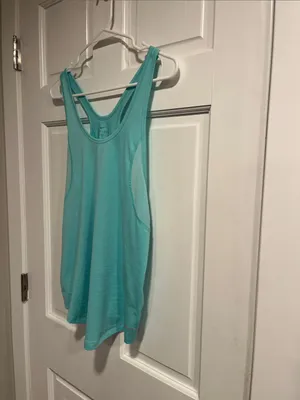 Nike Dri Fit Workout Tank in Seafoam Blue Green Color Size Medium thumbnail 2