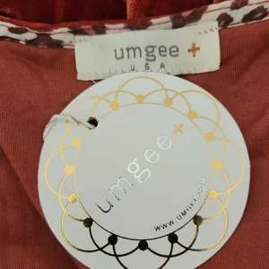 Umgee Burnt Orange Velvet Tiered Mini Dress Size XL NWT Wedding Guest Dress thumbnail 6