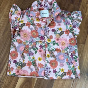 Pink floral vest thumbnail 1