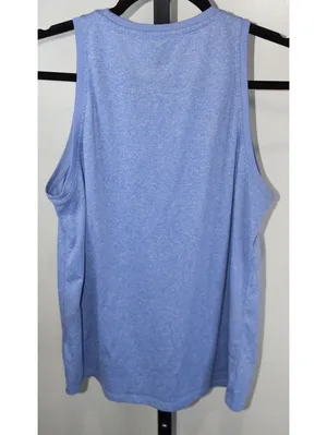 Nike Dri-Fit Blue Heather Athletic Tank Top Size Medium Sleeveless thumbnail 2