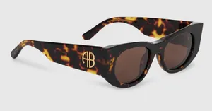 Anine Bing Madrid Sunglasses in Dark Tortoise thumbnail 1