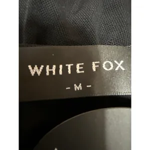 NEW White Fox Black Long Sleeve Cutouts Cold Shoulder Blouse Crop Top Size M thumbnail 3