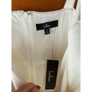 Lulus Guessing Game White Bodycon Midi Dress Fitted Party Bridal Classy Small thumbnail 3