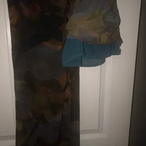 High waist wide leg flowy floral see through pants retro thumbnail 6