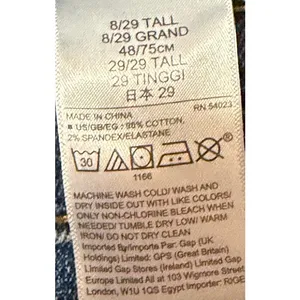 Gap Denim Est 1969 Women's/Teen's Girlfriend High Rise Jeans Size 8/29T thumbnail 5