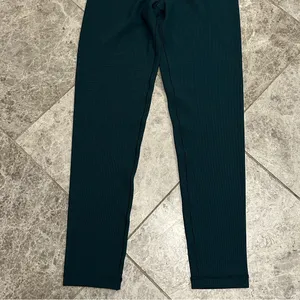 OFFLINE by Aerie Real Me Waffle High Waisted Crossover Legging Green NEW Medium thumbnail 4