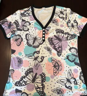 Boutique Shirley & Stone Butterfly Pajama Set / Lounge Set - L thumbnail 2