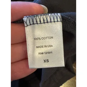 LNA Shirt Women XS Gray Cotton Cut Out Neckline Lightweight Tee Punk‎ Athleisure thumbnail 6