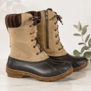 Sperry Top Sider Syren Misty Knit Cuff Waterproof Duck Boot Brown Size 8.5 thumbnail 1