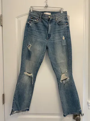 Mother Denim - The Insider Crop Step Fray Size 28! thumbnail 6
