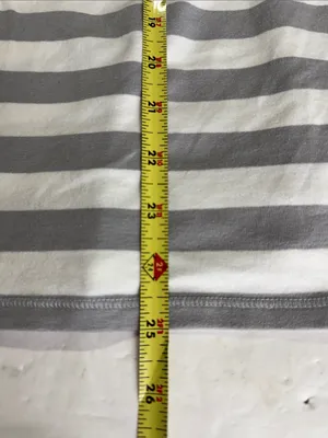 Hollister White Gray Striped mesh fitted Women’s Top rockabilly punk L going out thumbnail 13