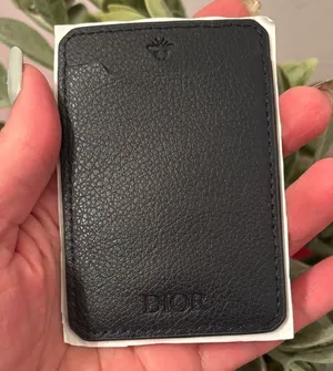 Christian Dior Pebbled leather logo card phone sticker NEW thumbnail 1