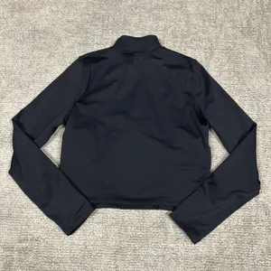 Pink Victoria’s Secret Top Women’s Large LS Black Shirt Crop Fleece Lined thumbnail 6