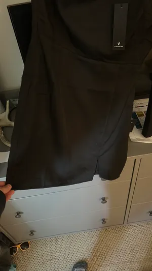 Black Mini One-Shoulder Lulus Dress thumbnail 3