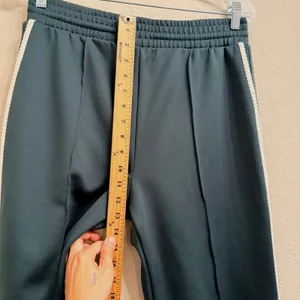 Maeve‎ Anthropologie Pull-On Track Pants-Small Dark Green Crochet Quiet Luxury thumbnail 13