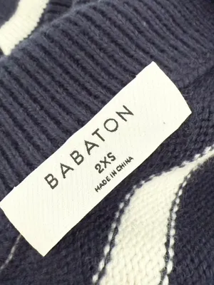 Aritzia Babaton Overseas Striped Sweater Blue White Sz XXS thumbnail 10