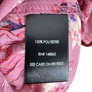 Torrid Georgette Pink Floral Off Shoulder Lightweight Flowy Ruffled Blouse Sz L‎ thumbnail 8