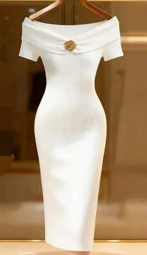Women’s elegant bodycon midi dress  thumbnail 1