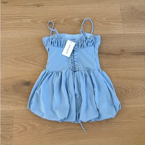 Outcast Clothing Mini Dress Piera Size M Blue thumbnail 3
