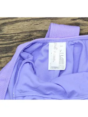 Salt + Cove Juniors Classic Tank One-Piece Swimsuit 807144 Iris Purple Blue XS thumbnail 3