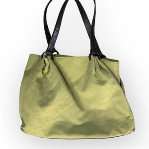 Boho Chic Suede Tote Bag Green thumbnail 2