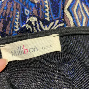 Millibon Blue‎ Sparkle Shirt Dress thumbnail 4