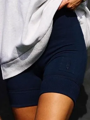 Free People Movement Victory High Rise Navy Blue Bike Shorts XS Athletic Shorts thumbnail 2