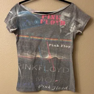 Pink Floyd Dark Side of the Moon Gray Graphic Concert Band Tee Rainbow Print M/L thumbnail 1
