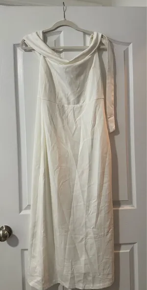 Merokeety Formal White Dress thumbnail 1