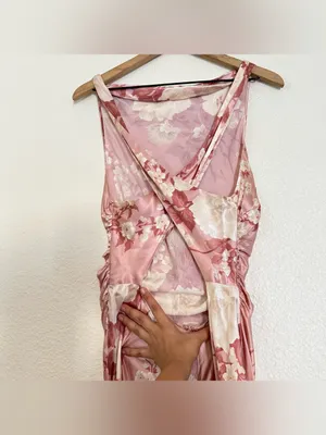 NWT reformation floral casette Silk Maxi Dress thumbnail 15