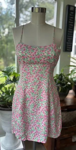 ZARA Floral Mini Dress thumbnail 1
