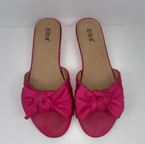 Pink Sandals Flip Flips Size 8 Runs Small thumbnail 1