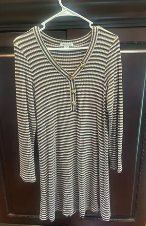 American Eagle striped dress thumbnail 1