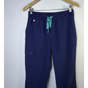 FIGS Womens zamora Freex Jogger Scrub Pants Navy Blue scrubs medical Size small thumbnail 5
