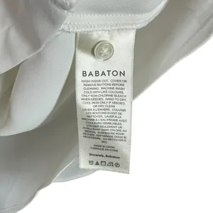 Babaton White Long Sleeve Blouse AS-IS (Flaw) Career Office Size XL thumbnail 8