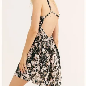 Free People Intimately People Floral Dress Green and Pink Size Small thumbnail 2