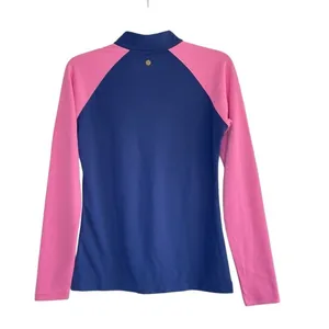 EP NEW YORK LONG SLEEVE MANDARIN COLLAR ZIP POLO SIZE S. Golf thumbnail 3