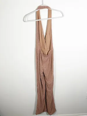 Oh Polly Amalfi Jumpsuit Plunge Embellished Size 0 thumbnail 4