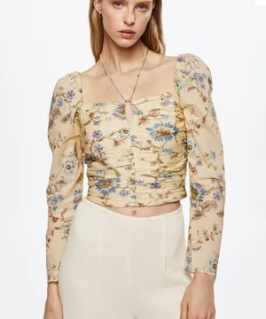 Mango floral blouse thumbnail 1